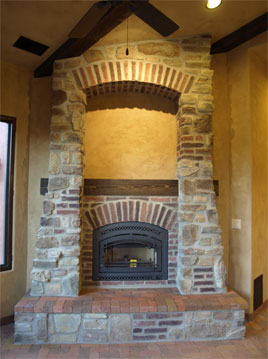Kitchen and Sitting Room Fireplace